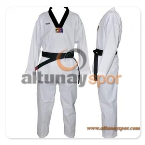 Taekwondo Elbisesi Fitilli (Siyah Yaka)