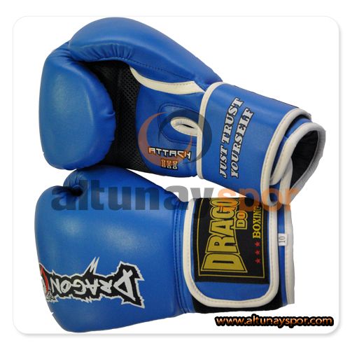 Dragon Attack Muay Thai Gloves Blue