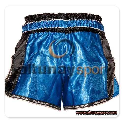 Retro Muay Thai Şort - Mavi